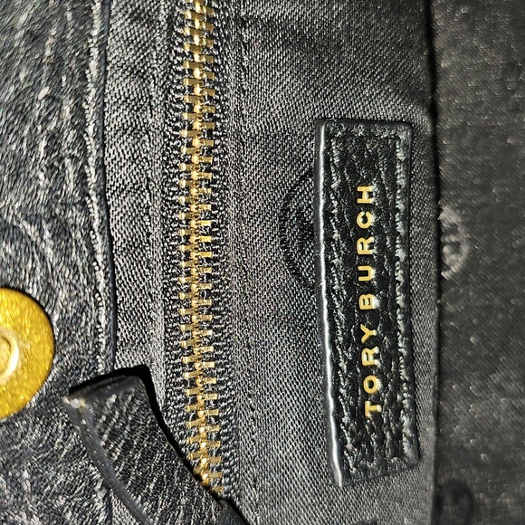 Tory Burch Black Leather Crossbody Bag EUC w/ Dust Bag! - Picture 5 of 14